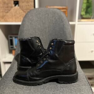 Black cole haan leather